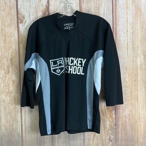 ➡️TRON Los Angeles Kings Hockey School Jersey Size Small